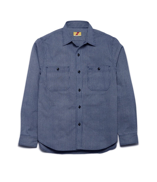 Indigo Stripe Workshirt Tops Best Made Co