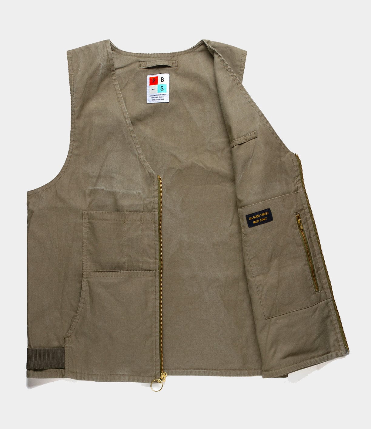 PB-S’s Utility Vest Olive Drab Apparel Best Made Co