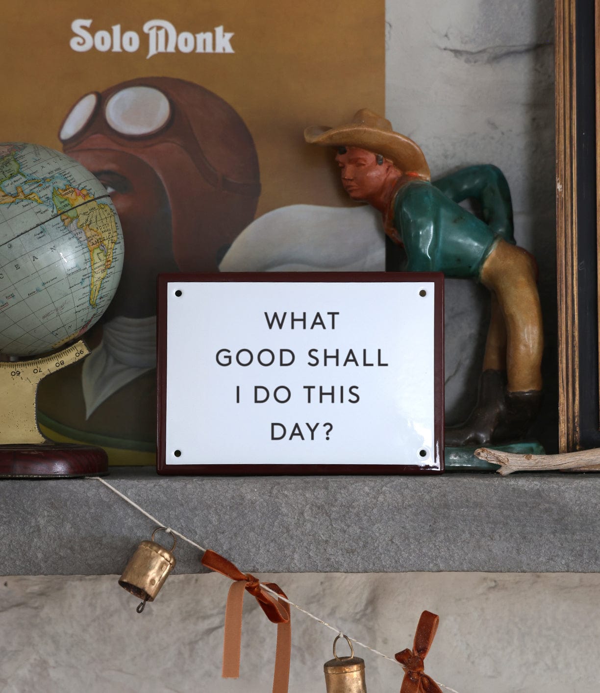 “What Good” Enamel Steel Sign Workshop Desk Best Made Company Inc.