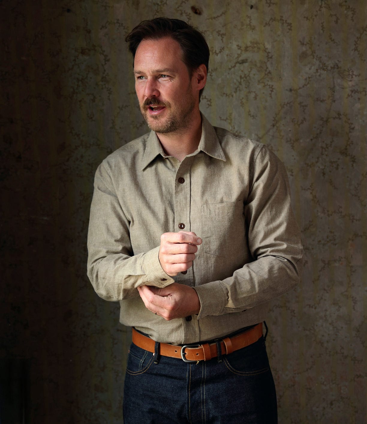 Okayama Selvege Chambray Tan Apparel Best Made Co.