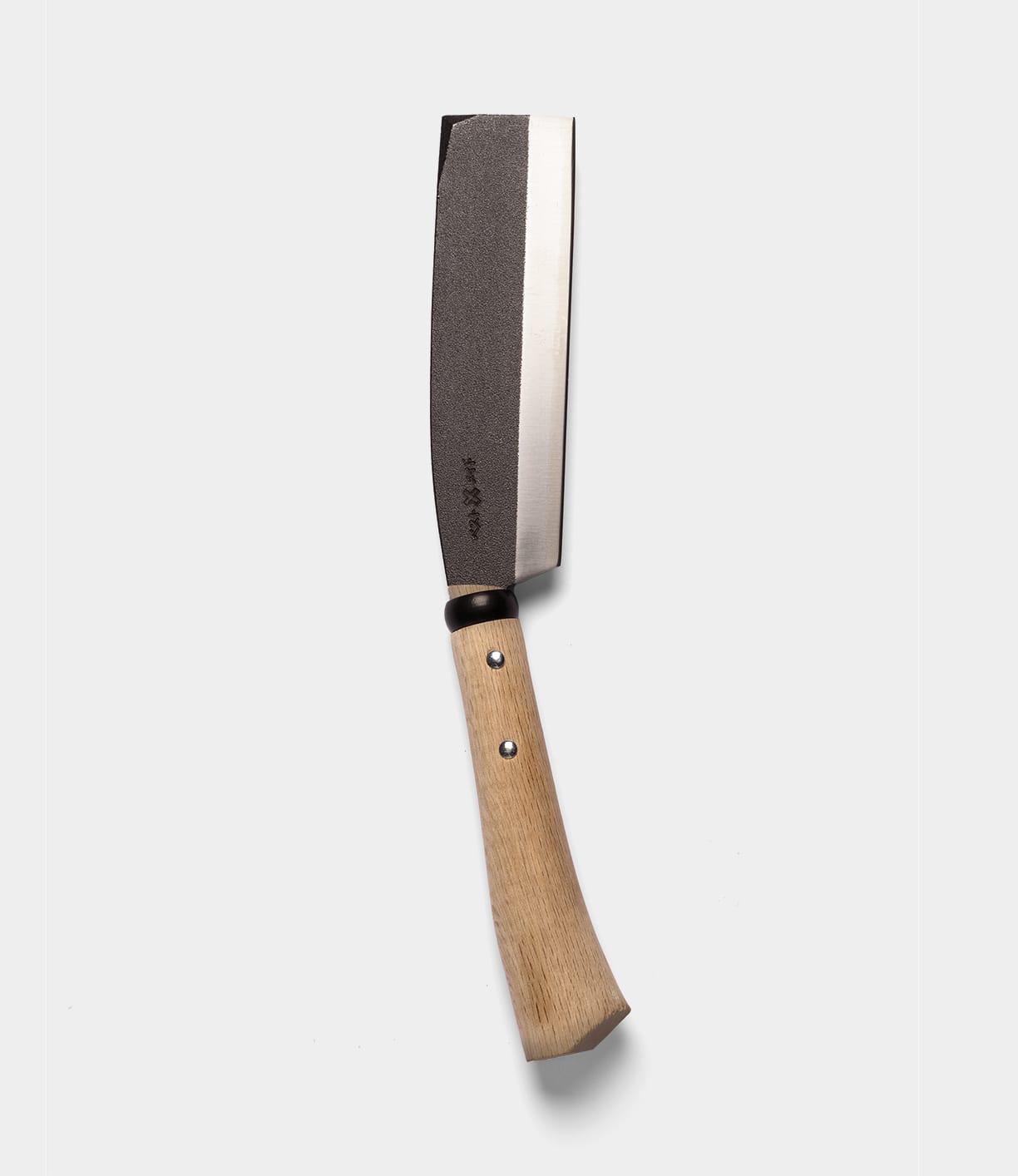 The Sayanata Hatchet by Best Made Co. features a rectangular, single-beveled carbon steel blade and a wooden handle, displayed against a plain white background.