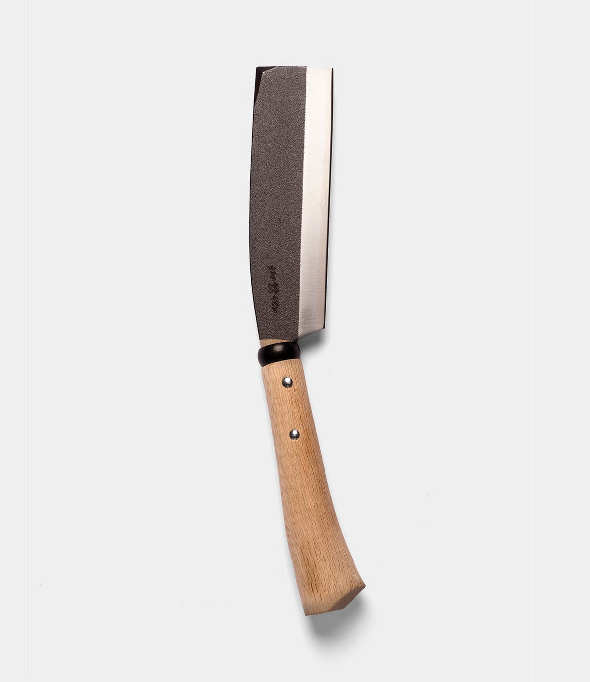 The Sayanata Hatchet by Best Made Co. features a rectangular, single-beveled carbon steel blade and a wooden handle, displayed against a plain white background.