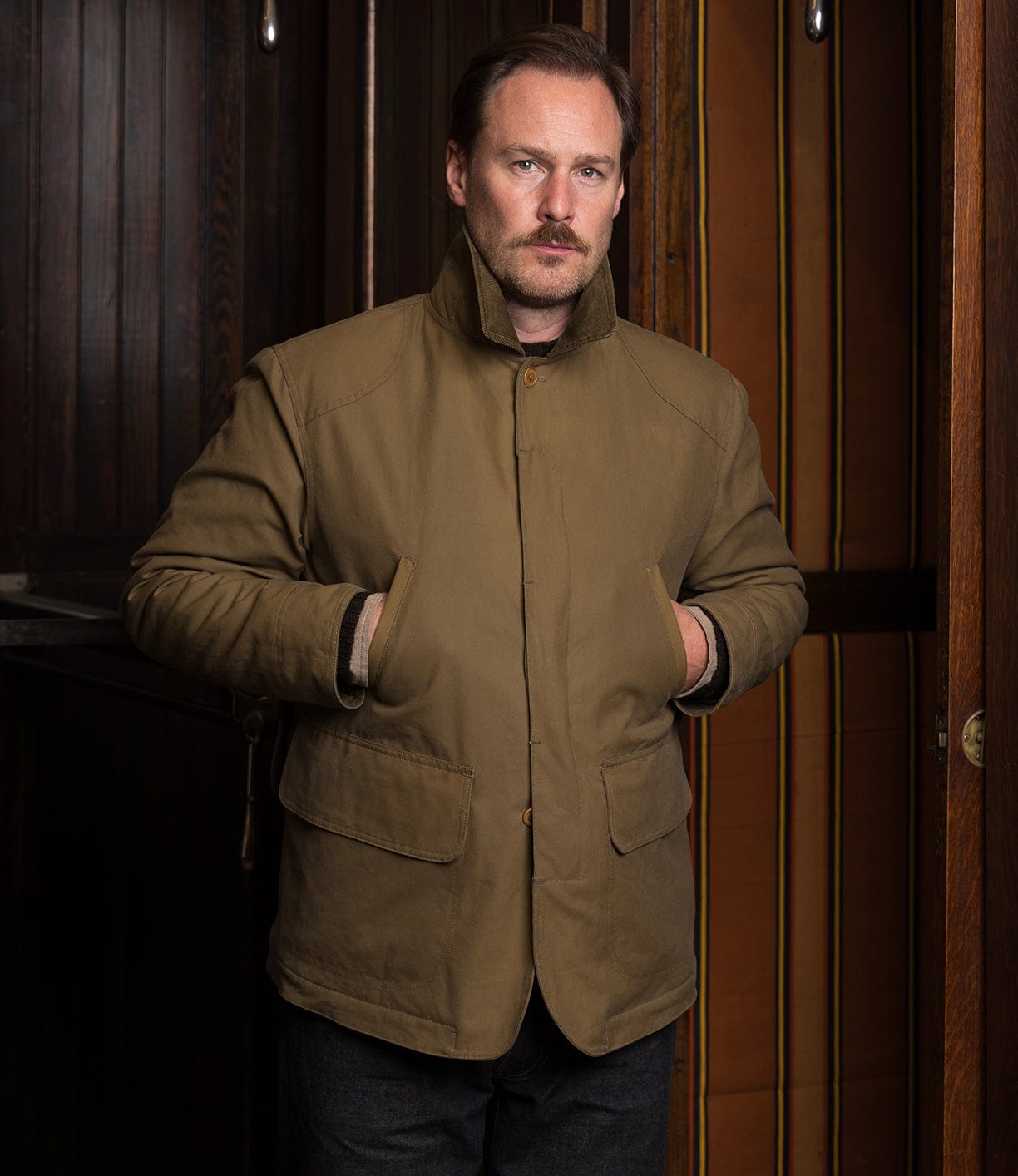 アクセサリー ULTRAROMANCEfabio'sfanny waxed/field tan Wool-Lined Waxed Field Jacket Tan – Best Made Company