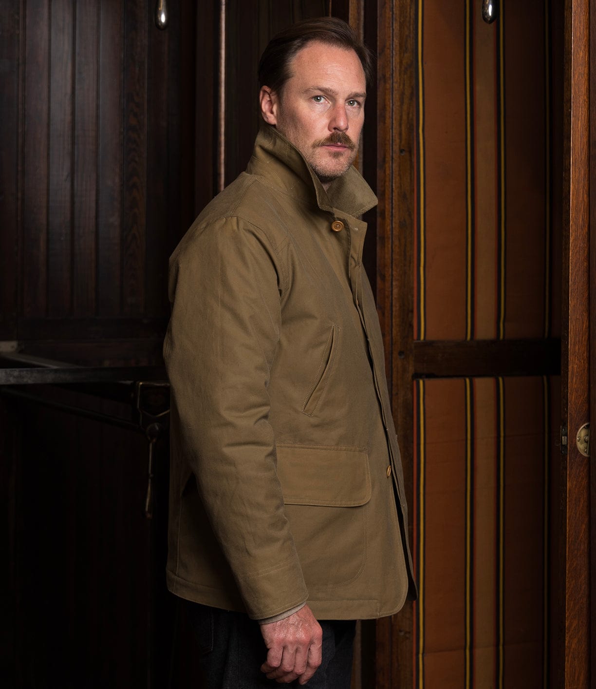 Wool-Lined Waxed Field Jacket Tan – Best Made Company