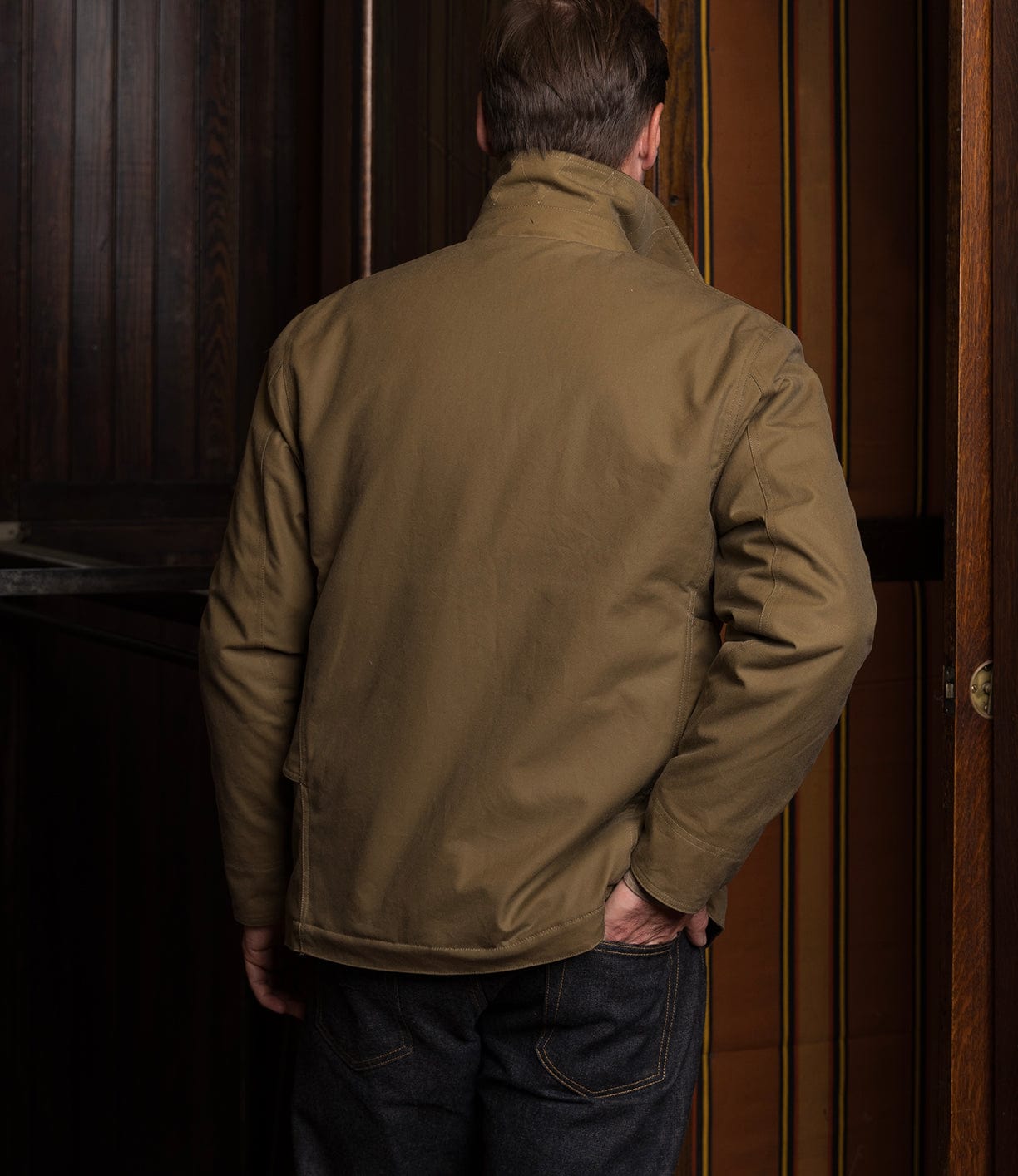 Wool-Lined Waxed Field Jacket Tan – Best Made Company