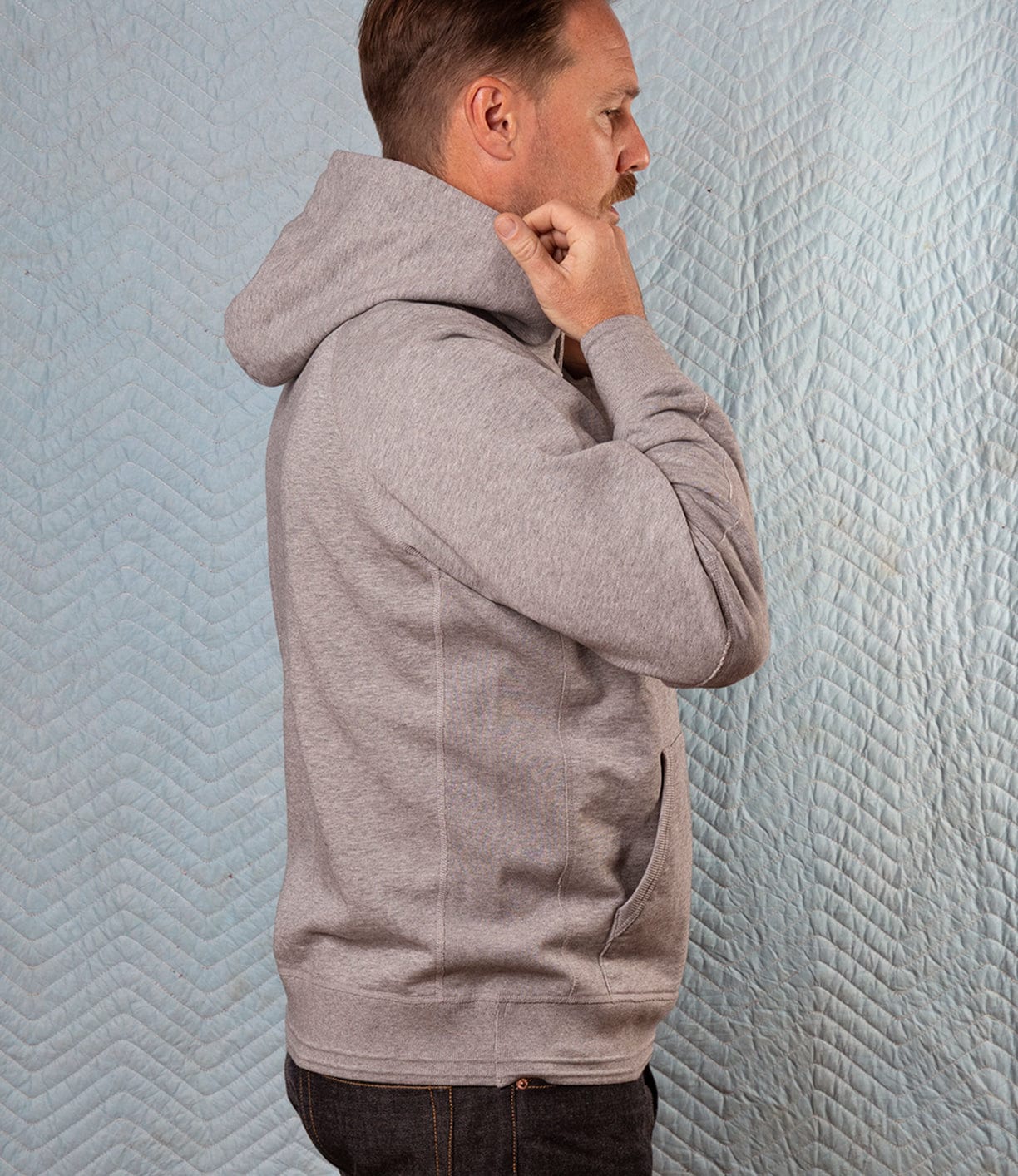 SRS Hooded Heather Gray Apparel Best Made Co.