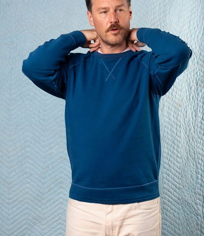 SRS Crewneck Signal Blue Apparel Best Made Co.