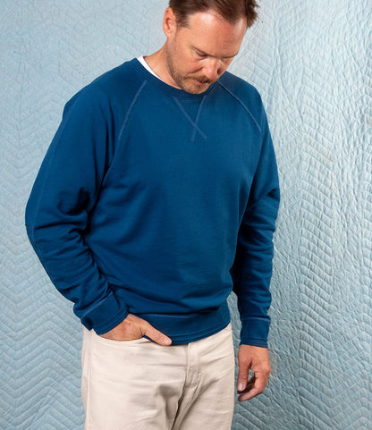 SRS Crewneck Signal Blue Apparel Best Made Co.