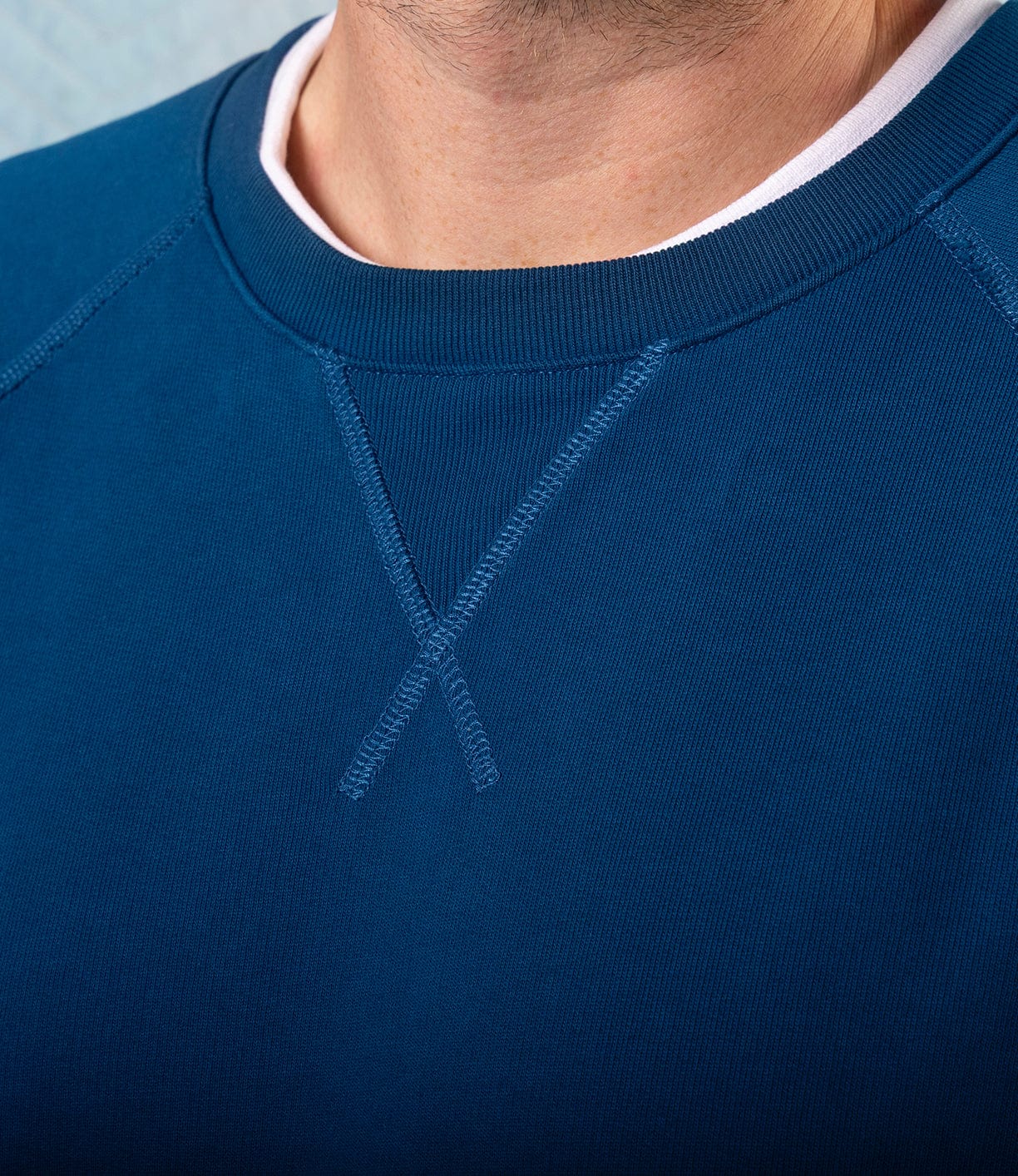 SRS Crewneck Signal Blue Apparel Best Made Co.