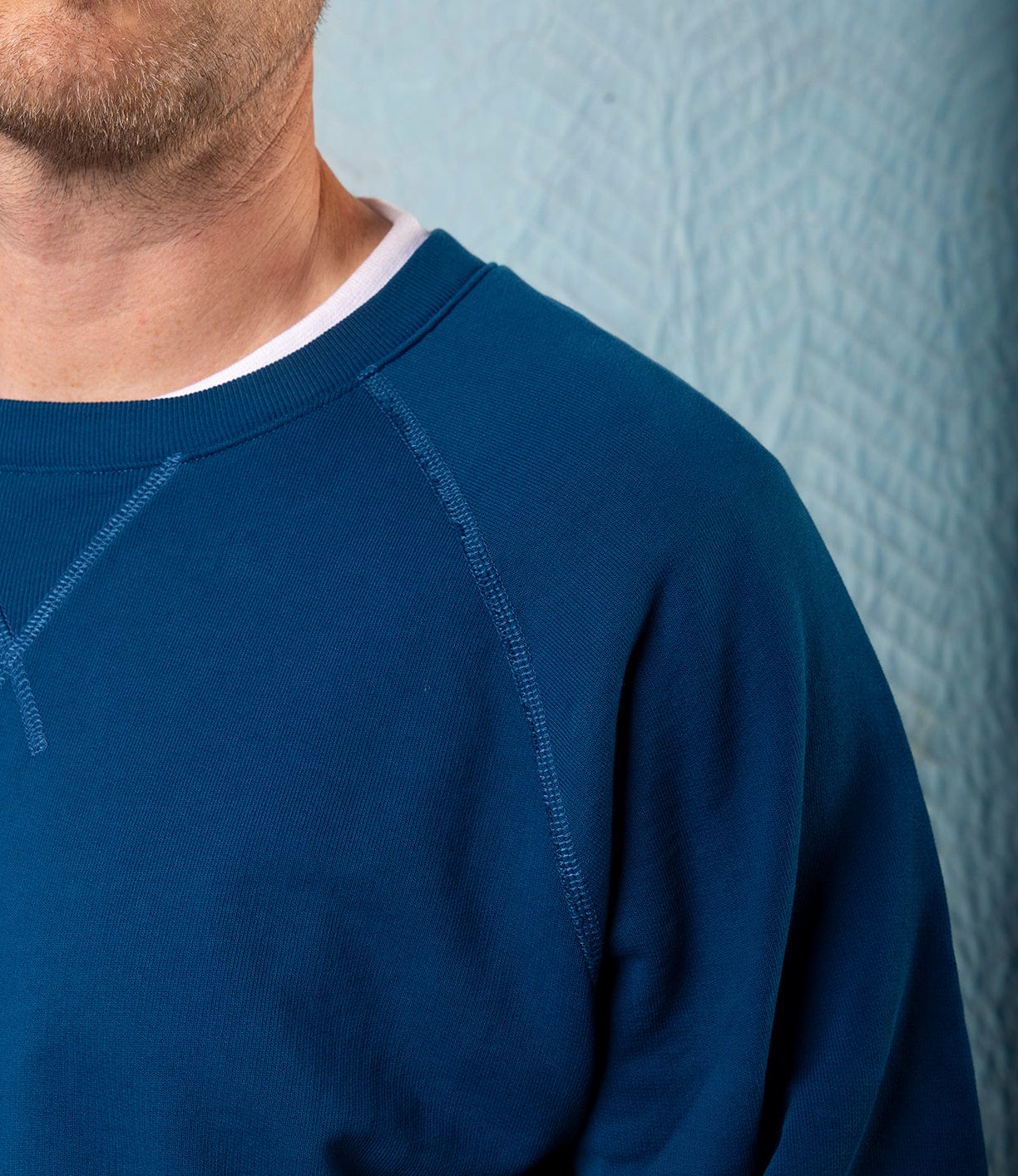 SRS Crewneck Signal Blue Apparel Best Made Co.