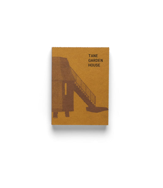 Tane Garden House by Best Made Co. is a brown book featuring a minimalist building with a staircase on its cover, set against a plain white background.