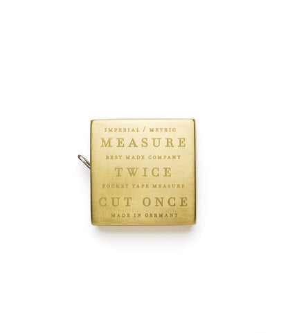 Brass Pocket Measuring Tape Workshop Best Made Company Archive