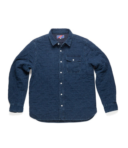 Quilted Indigo Overshirt Tops Best Made Company Archive